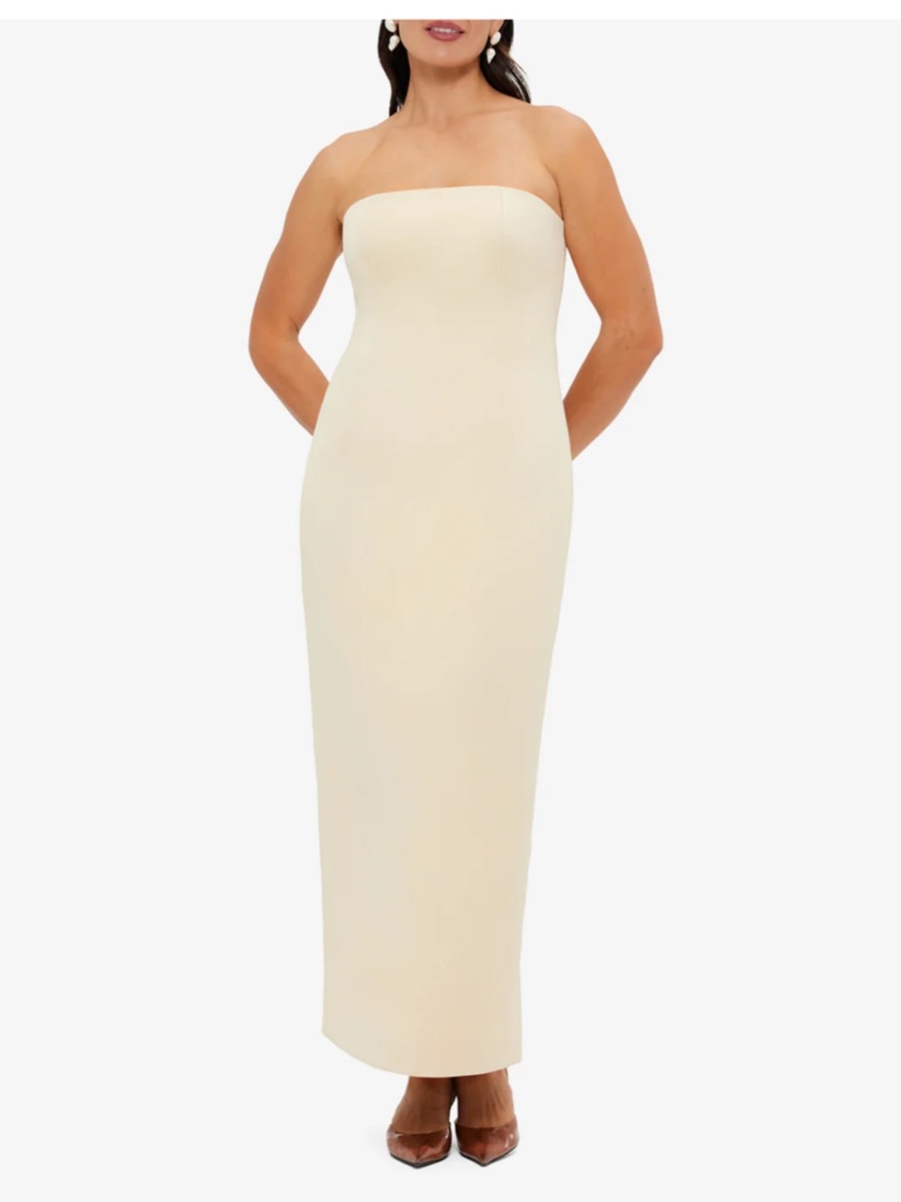 NWT Leo Lin Rayna Strapless Column Dress